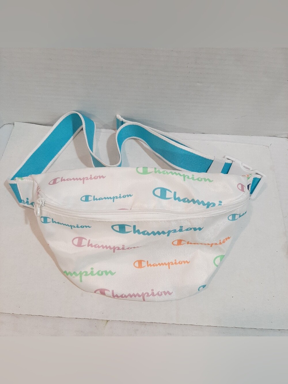 Champion Logo Spellout Fanny Pack Waist Bag C Adjustable
